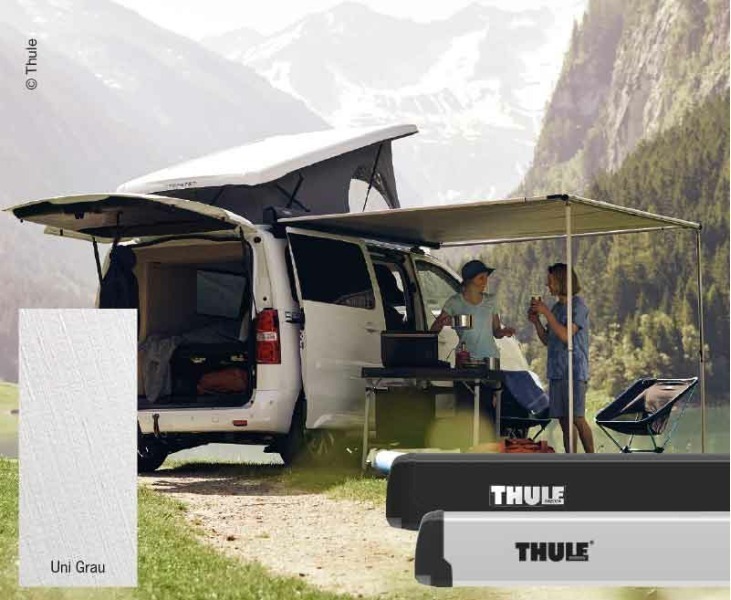 Thule Markise 3200, 3,0m, Uni Grau, Gehäuse Eloxiert