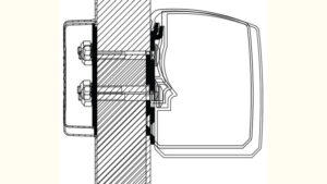 Thule Markise 3200, Adapter Flat Wall