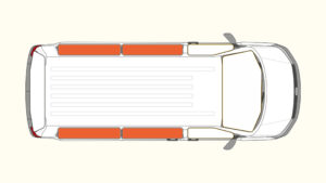 Premium-Thermomatten Blackline für den Wohnraum Trafic / Vivro (ab BJ 2015)