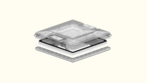 Dachhaube 50×50 Vent crystal mit Rollo