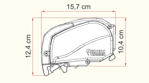 Dachmarkise F80L (Gehäusefarbe: Deep Black)