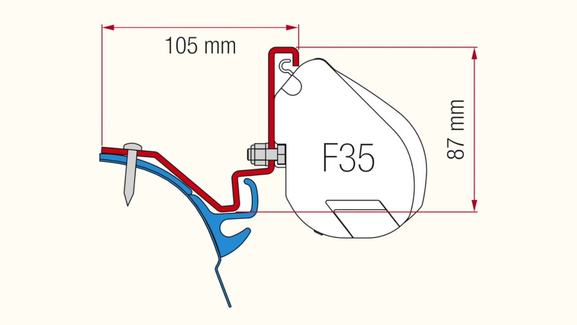 Adapter für F35, VW T6 LR Westfalia Kepler