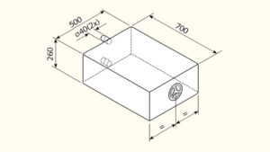 Wassertank EV 1801 – 85 Liter