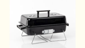 Jim Koffer-Holzkohlegrill aus Stahl – Full-black